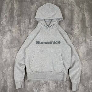 Adidas Human Race Pharrell Hoodie Adult XS Gray Pullover‎ Long Sleeve Sweatshirt